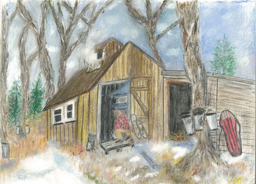 Sugar Shack, a painting by Emily Arbeau